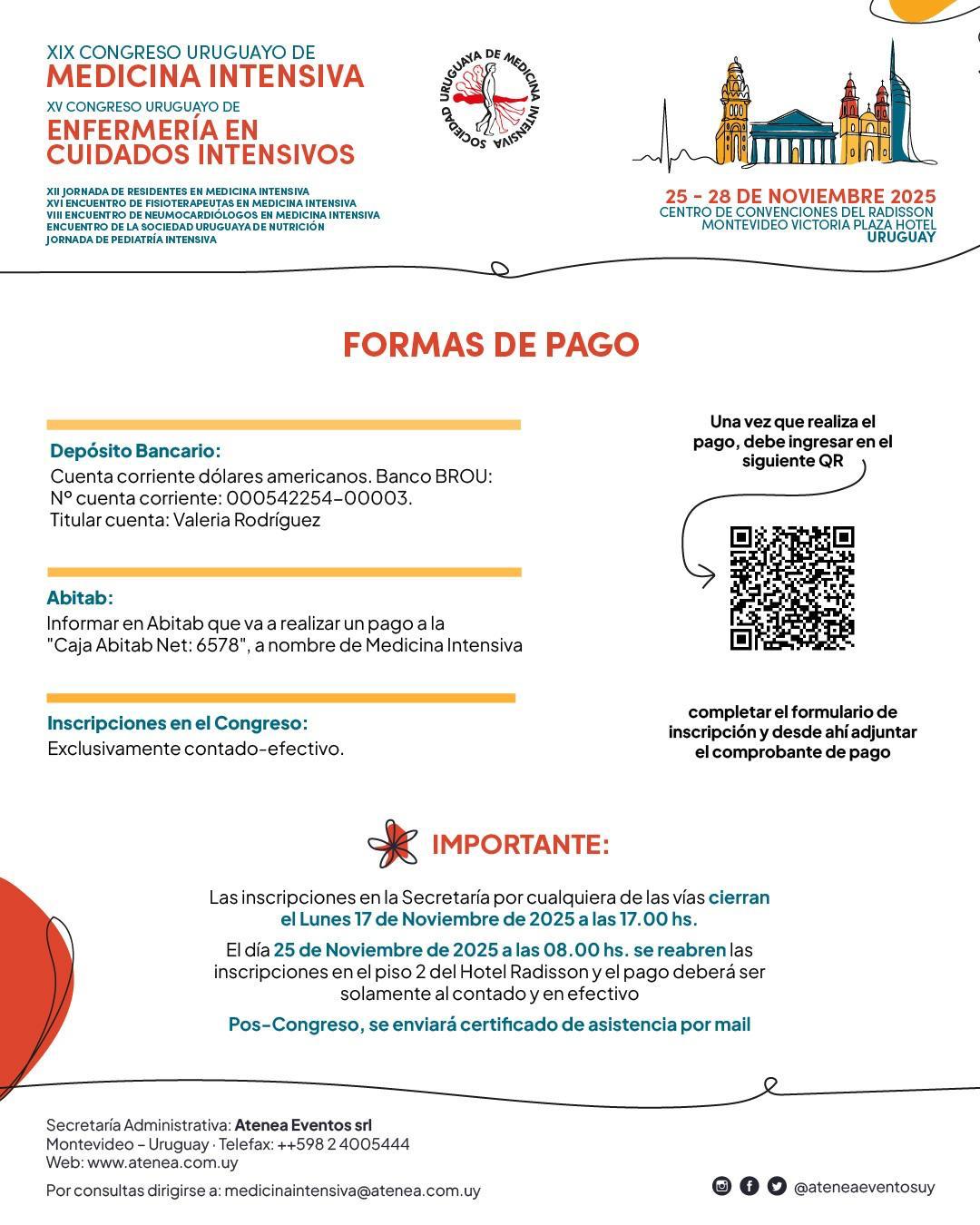 Formas de Pago Congreso SUMI 2025
