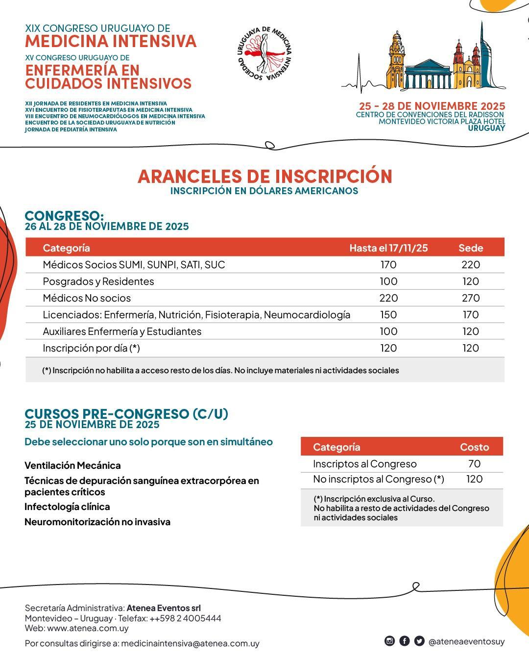 Información de Inscripción al Congreso SUMI 2025